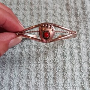 Sterling cuff paw bracelet